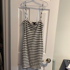 Bodycon striped mini dress